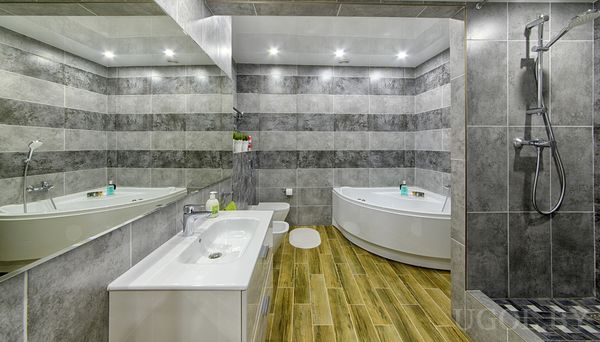 Ванная комната в серых цветах