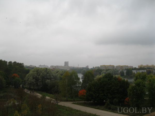 Вид на город из окна