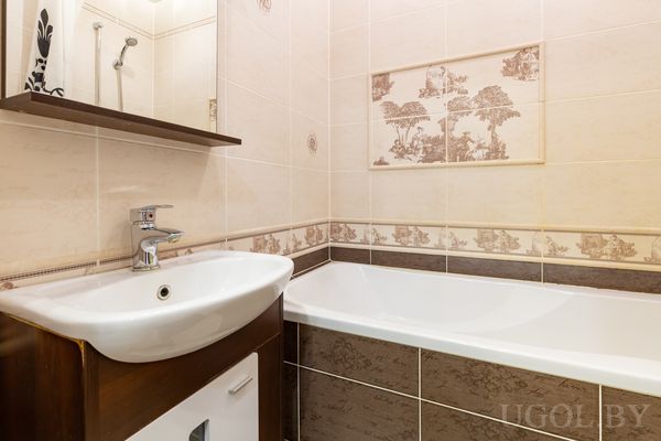 Бежевая ванная комната