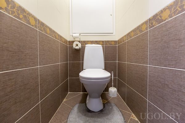 Туалет с современным дизайном